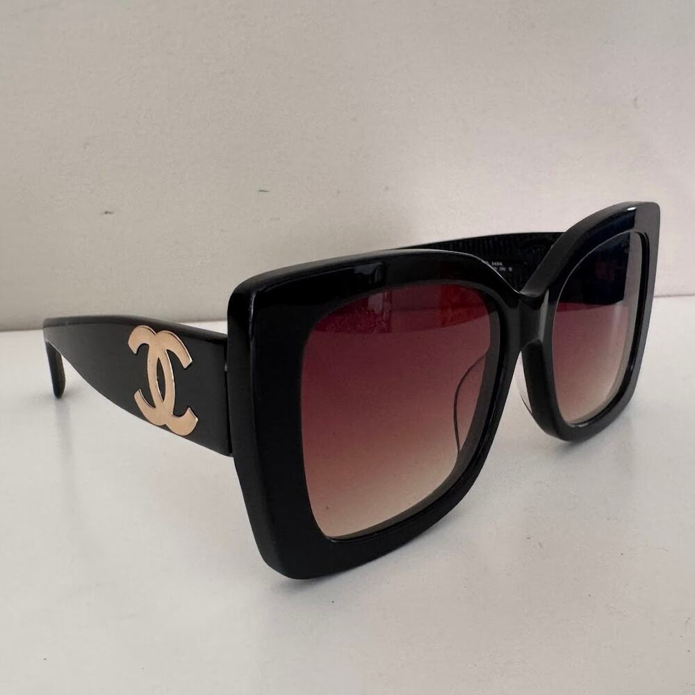 Chanel Polarized Square CC Logo Sunglasses 5494 Made in Italy